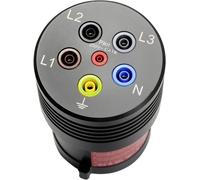 Benning BENNING TA 7-63 Adaptateur de mesure mâle CEE 63 A 5 pôles - femelle 4 mm noir