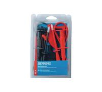 Benning TA 3 Set de cordons de mesure de sécurité Banane mâle 4 mm Banane mâle 4 mm 1.00 m rouge, noir 1 set