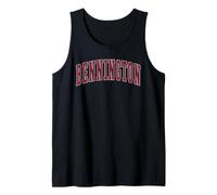 Bennington Vermont Souvenir College Style Red Text Débardeur