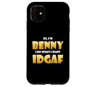 Benny Costume IDGAF Cute Personalized First Nick Name Benny Coque pour iPhone 11