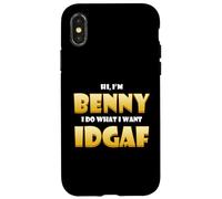 Benny Costume IDGAF Cute Personalized First Nick Name Benny Coque pour iPhone X/XS
