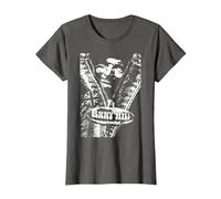 Benny Hill Show Comedian sortant de la Fermeture éclair T-Shirt, Femme, Asphalte, XXL