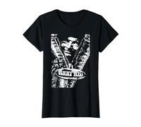 Benny Hill Show Comedian sortant de la Fermeture éclair T-Shirt, Femme, Noir, XXL