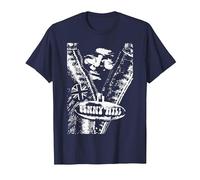 Benny Hill Show Comedian sortant de la Fermeture éclair T-Shirt, Homme, Bleu Marine, XXL