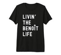 Benoît Vivant la Vie de Benoît Nom Amusant T-Shirt Haut de Gamme