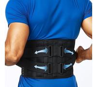 benoo Ceinture lombaire - Soutien réglable pour le bas du dos, soulage hernie discale et douleurs lombaires - Respirante, confortable, idéale pour travail et usage quotidien (Media (89-101 cm))