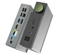 BenQ beCreatus 13-in-1 USB C Dock Hybride | Dock Gaming HDMI 2.1 | Dual Source Switch | 4K60Hz pour 3 écrans (Jusqu'à 8K60/4K120Hz) | HDR | 100W Charge | Windows/Mac/PS5/Xbox/Steam Deck(DP1310)