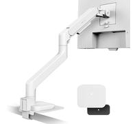 BenQ ErgoArm BSH02 Support de Bureau Robuste pour écran jusqu'à 45" & 20 kg | VESA 75×75, 100×100. Convient aux bureaux de 12-45 mm. Montage par le haut avec pince et œillet. Blanc
