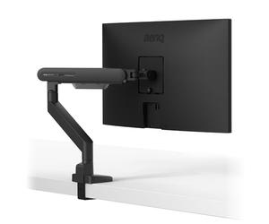 BenQ ErgoArm BSL01 Support de Bureau VESA pour écrans jusqu'à 40" et 11 kg | VESA 75×75, 100×100. Convient aux bureaux de 10-50 mm. Montage par le haut avec pince et œillet. Noir