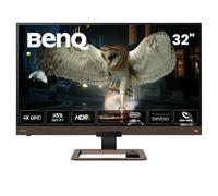 BenQ EW3280U Écran 32 pouces 4K IPS avec système audio 2.1, woofer intégré, télécommande, USB-C (60W PD), FreeSync, modes audio personnalisés et dalle bord à bord - Gris métallique