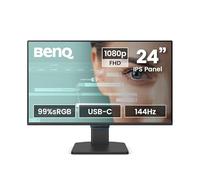BenQ GW2490C Moniteur IPS 23,8" FHD 1080p 144Hz Eye-Care, télétravail, USB-C, 1920x1080, Optimiseur visuel, Anti-Scintillement, Low Blue Light, Cadre Ultra-Fin, certifié TÜV, Eye-CareU