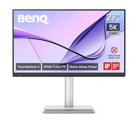 BenQ MA270S - Écran 27” 5K (5120×2880) Nano Gloss pour Mac, Thunderbolt 4 (96W/15W), Couleurs Mac, Daisy Chain, KVM, contrôle luminosité et Volume sur Mac, réglage Hauteur et Inclinaison, gamut P3