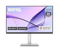 BenQ MA270U Écran 27" 4K 3840 x 2160 pour MacBook® Pro/Air, double USB-C, alimentation 90 W, correspondance des couleurs Mac, concentrateur USB, contrôle de la luminosité et du volume sur Mac, support