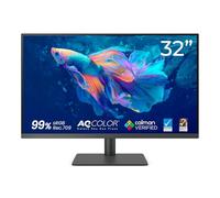 BenQ PD3205U 32" 4K Moniteur de création avec 99% sRGB et Couleurs Rec.709 | Étalonné en usine avec rapport pour des couleurs précises; l'étalonnage logiciel permet un réglage fin pour les créateurs.