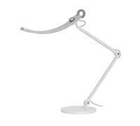 BenQ WiT Lampe de Bureau | Protection Oculaire pour Télétravail, Lecture, Artisanat | Large, Variable avec 13 Couleurs | Bras ajustable | Argent
