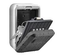 BenRich Coffre-fort à clés mural robuste, boîte de rangement à clés à combinaison à 4 chiffres, les agents immobiliers, les clés de voiture