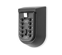 BenRich Coffre-fort extérieur à fixation murale, boîte de rangement extérieure avec bouton poussoir et couvercle en caoutchouc pour porte d'entrée, portail des personnes âgées