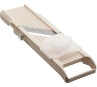 Benriner 64W Mandoline coupe-légumes, plastique ABS, Blanc | Idéale pour légumes, chou et salades grâce aux 3 lames inox interchangeables et au protège-doigts
