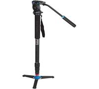 Benro A38TDS2 Monopod with 3-Leg Locking Base and S2 Head, 4 Leg Sections, Twist Lock Leg Release (Noir)