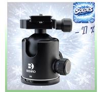 BENRO B4 -27% Tête Rotule à friction + Plateau PU85 - Capacité 20kg / Poids