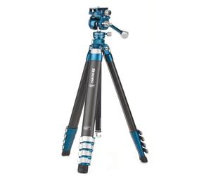 Benro CyanBird Pro Kit de trépied en fibre de carbone - Trépied de voyage léger avec rotule FS20PRO, plaque Arca-Swiss, verrous à rabat et étui de transport pour appareils photo reflex numériques