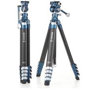 Benro CyanBird Trépied en Fibre de Carbone 5 Sections avec tête FS20PRO 2 en 1 (TCBC15FS20PROC)