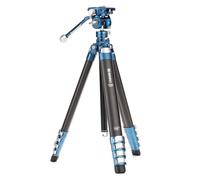 Benro CyanBird Trépied en fibre de carbone série 2, 5 sections avec tête photo/vidéo hybride FS20PROC501 (TCBC25FS20P501)