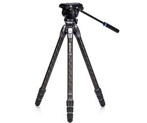 BENRO Kit Trépied Tortoise 24CLV 4 Sections Carbone +Tête S4PRO