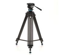 Benro Trépied vidéo avec tête, Charge utile de 6,8 kg, Frein panoramique continu, Plaque de caméra Anti-Rotation (KH25PC)
