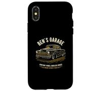 Ben's Garage Hotrod Voiture Classique Design Personnalisé Coque pour iPhone X/XS