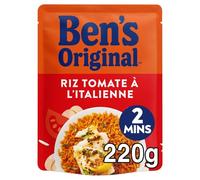 BEN'S ORIGINAL - Riz Express aux Saveurs Méditerranéennes, Tomate & Huile d’Olive Aromatique (Sachet 220g) - Le lot de 4