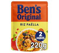 BEN'S ORIGINAL - Riz Express Façon Paëlla, Saveur Authentique et Texture Savoureuse (Sachet 220g) - Lot de 4 - vendu par Lot