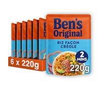 BEN'S ORIGINAL Riz Faon Créole 2 Min (6 x 220 g)