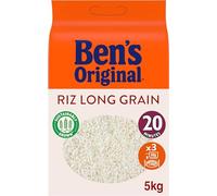 Ben's Original Riz Long Grain Traditionnel Cuisson 20 min Format Pro 5kg | Riz long grain, cuisson traditionnelle en 20 minutes. Format professionnel 5kg.