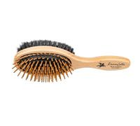 Bense & Eicke Brosse lune et tête "KämmLotte" 220 x 59 mm - Brosse crin de cheval pour crinière, queue et tête - Bois de hêtre ergonomique fabriqué en Allemagne - Fabriqué en Allemagne