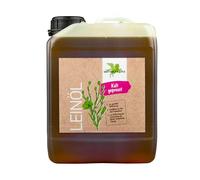 Bense & Eicke Huile de lin pressée à froid - 2500 ml - Huile de lin pour chevaux - Riche en acides gras oméga-3 - 100 % pure - Fabriquée en Allemagne