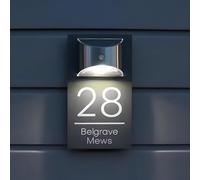 BeNsil Numéros De Maison Modernes Personnalisables, Numéros De Maison Solaires Personnalisés Extérieurs, Numéros De Maison, Adresses, Noms De Rue - LED Moderne pour Les Maisons, Les Hôtels.