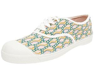 Bensimon Ten Liberty FEM, Basket Femme, Sequence Multicolore Motifs Géométriques, 41 EU