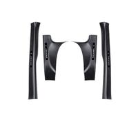 BENSOI 4pcs Protections de Seuil de Porte pour Tesla Model 3 2017-2024, Protecteur de seuil de Porte Anti-Rayures Panneau de Protection intérieure en ABS, Modèle en Fibre de Carbone