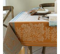 Benson Mills Harvest Nappe rectangulaire en Tissu Jacquard Lourd pour l'automne, la récolte et l'Action de grâce (Taupe rassemblé, 152,4 x 213,4 cm)