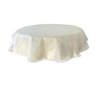 Benson Mills Plastique Transparent Nappe, 137,2 cm par 137,2 cm, Claire, 60" Round