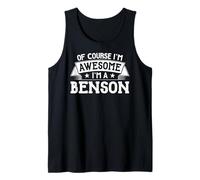 Benson T-Shirt prénom ou nom de Famille - of Course I'm Awesome! Débardeur