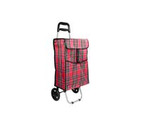 Benson Tools - Chariot de courses à motif damier élégant 92 x 34 x 27 cm