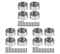Benssey 12 Pièces 1.9 Jante de Moyeu de Roue en MéTal Verrouillage pour 1/10 Crawler TéLécommandé Axial SCX10 90046 AXI03007 TRX4 D90,1