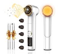 BENTFINE Aspirateur de Point Noirs, 2 en 1 Electrique Extracteur de Comédons, Nettoyant de Pores Professionnel en Mode de Chauffage, Nettoyant de Pores Purateur de Peau Soin Visage (Blanc)