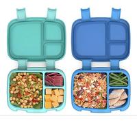 Bentgo Boîtes à déjeuner Fresh – Lot de 2, 4 compartiments, étanches, sans BPA