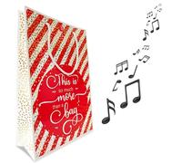 Bentino Sac cadeau « Love actually » lorsque vous ouvrez le sac, on entend « Love is all around » (version couverture), superbe emballage cadeau, sac GagBag