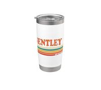 BENTLEY Rétro Personnalisé Prénom Vintage Rayures Gobelet isotherme en acier inoxydable double paroi