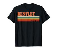 Bentley Rétro Personnalisé Prénom Vintage Rayures T-Shirt