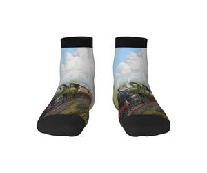 BeNtli Chaussettes d'équipage, chaussettes de compression chaussettes de sport de nouveauté décontractées de 30 cm de long pour train à vapeur et chemin de fer unisexes